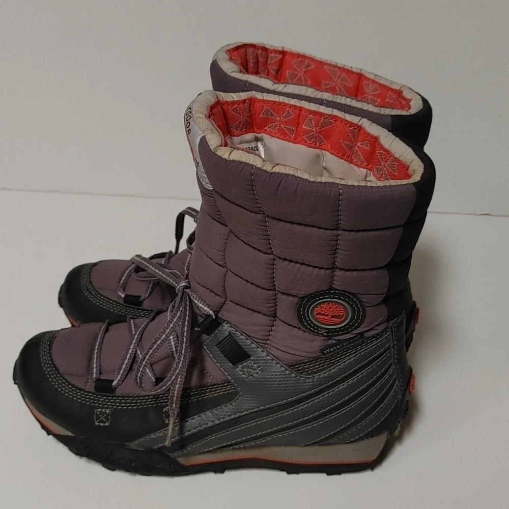 Women's Timberland Performance 200 Gram Primaloft Waterproof Snow Boots in Gray
